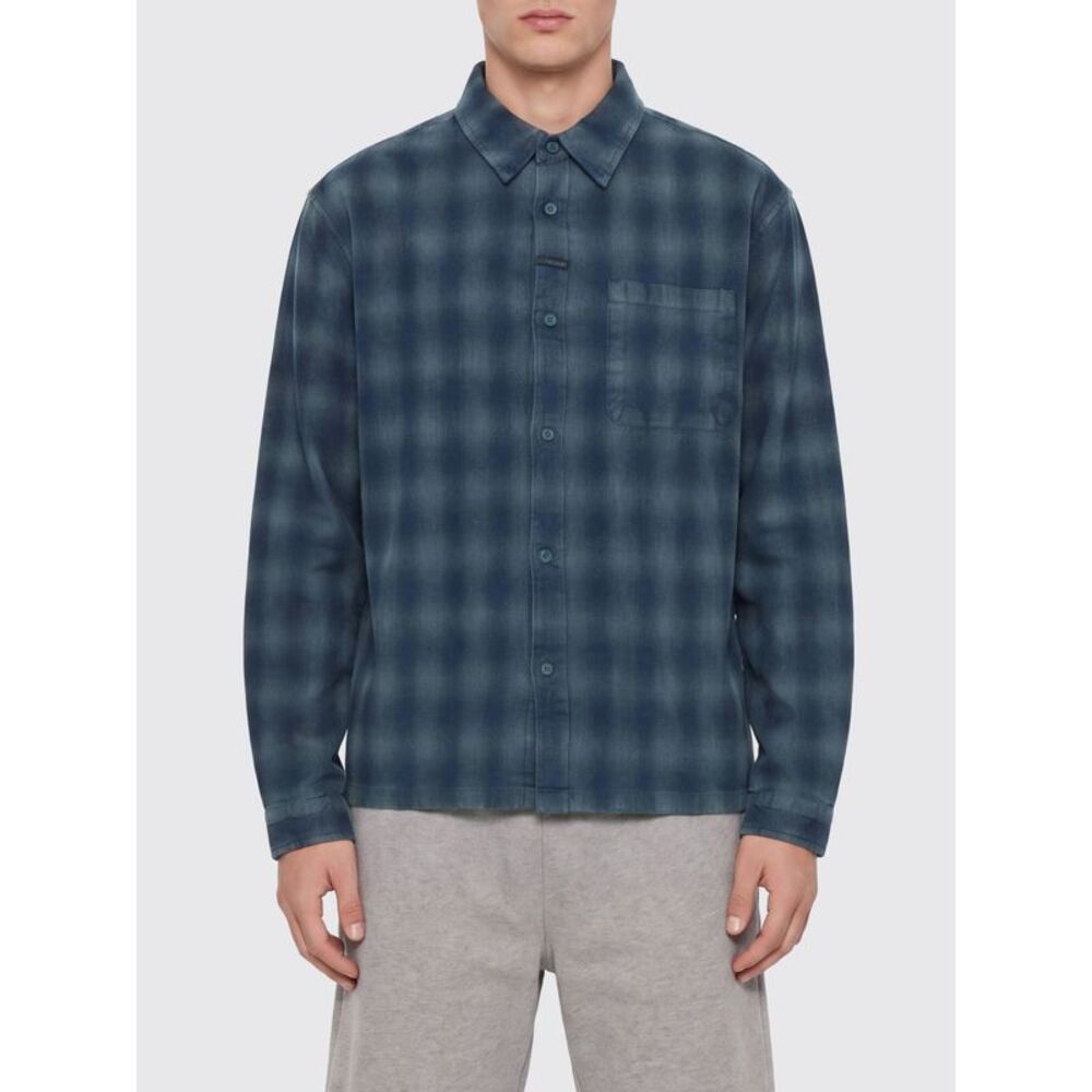 Represent Men Check Cotton Shirt Represent With Chest Patch Pockets